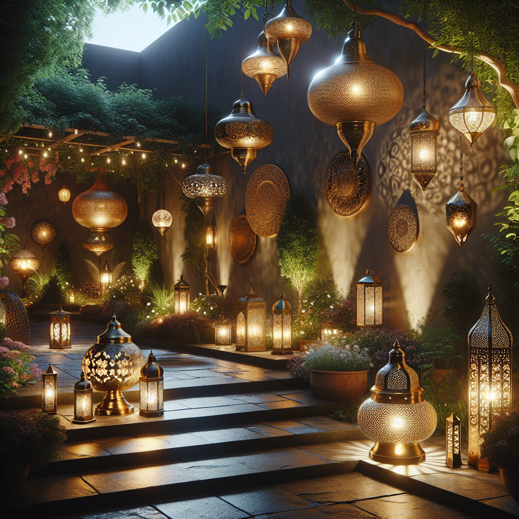 Starry Nights: Moroccan Lanterns for a Magical Outdoor Escape